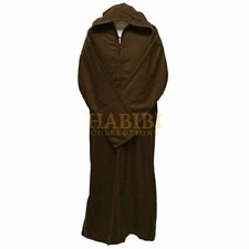 Sizes 54, 56 Men Moroccan winter wool hooded LONG SLEEVES thobe/Djelleba.JUBBA