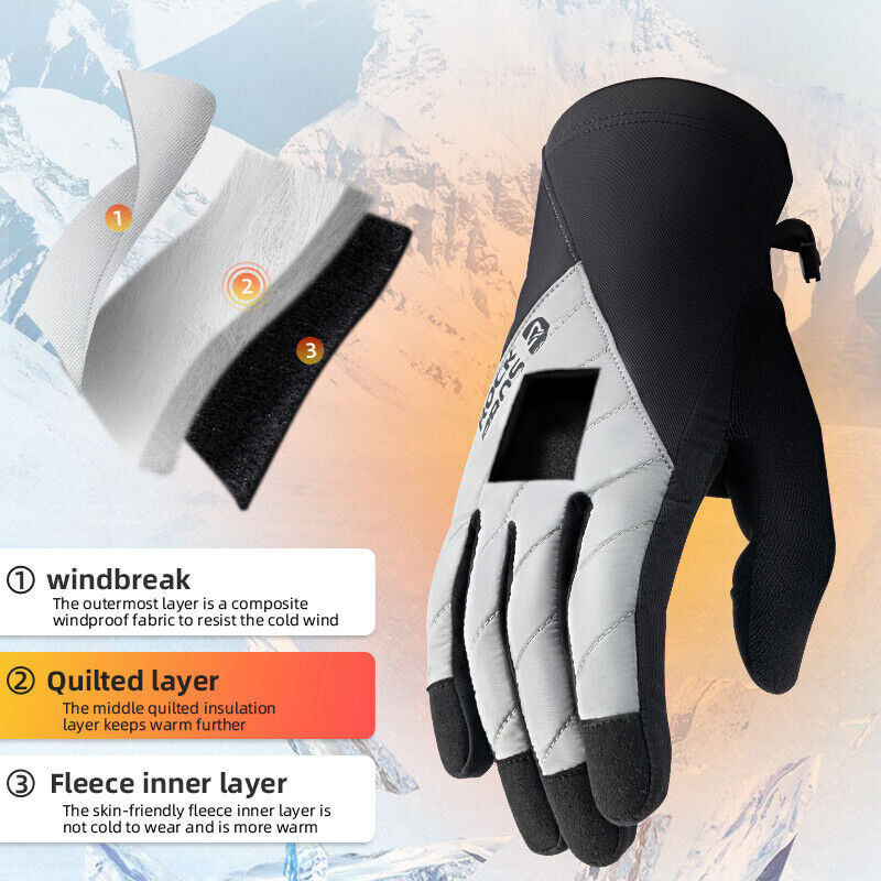 Winter Fahrradhandschuhe Für Herren & Damen – Touchscreen-tauglich, Wasserabweisend, Rutschfest – Für Outdoor-Sport