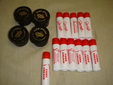 LOT OF 12 TUBES CORK CREASE & 4 CONTAINERS OF SLIDE GREASE FOR BRASS - NEW!!