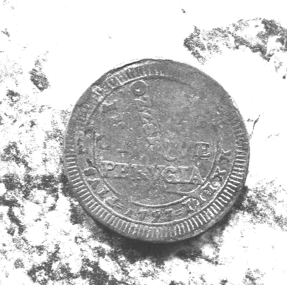 PAPAL STATES - PERUGIA - BEAUTIFUL HISTORICAL DOUBLE STRUCK 5 BAIOCCHI, 1797 - Image 4 of 4