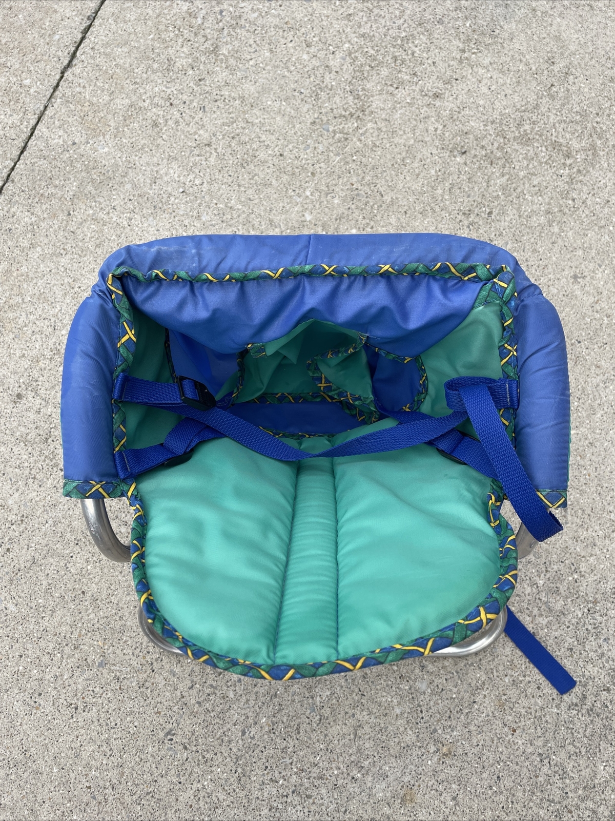 Vintage 90&rsquo;s Gerry Blue Green Toddler Hiking Carrier Backpack Lightweight Frame