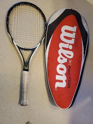 ウェア Wilson surge Wilson K Factor K Surge Arophite Black Grip Size 4 1/2 . 2 Rackets