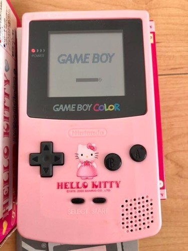 Used Gameboy Color Hello Kitty Special Box 2 GBC Confirmed Operation dameged box - Picture 2 of 10