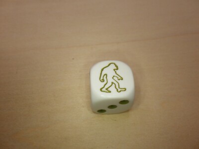 Bigfoot - 16mm D6 Six Sided Specially Engraved Die - RPG Tabletop Games Dice