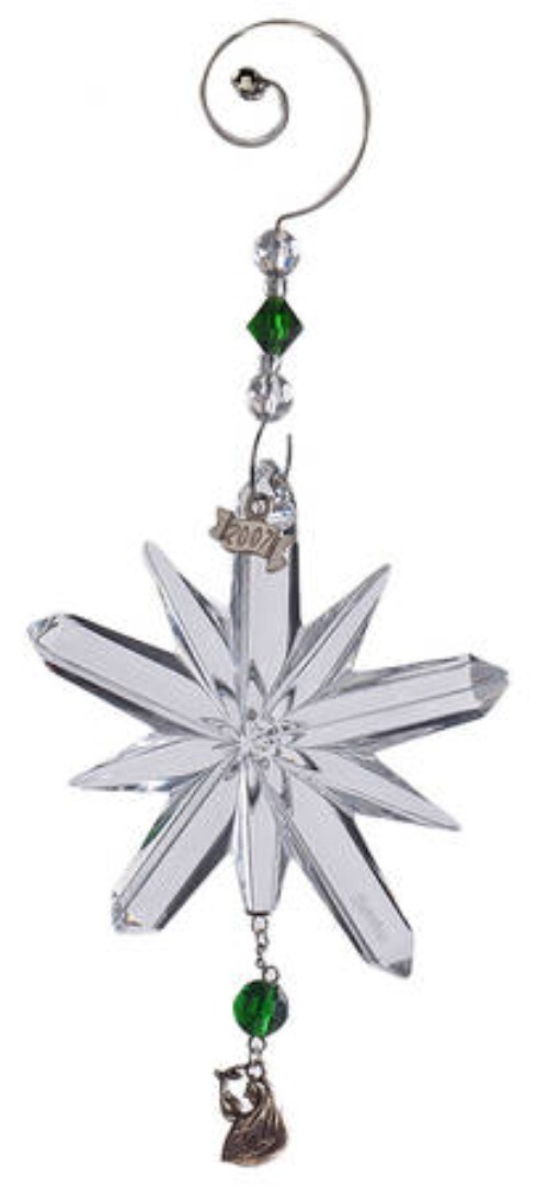 Waterford Crystal 12 Days Partridge Pear Tree Ornament  