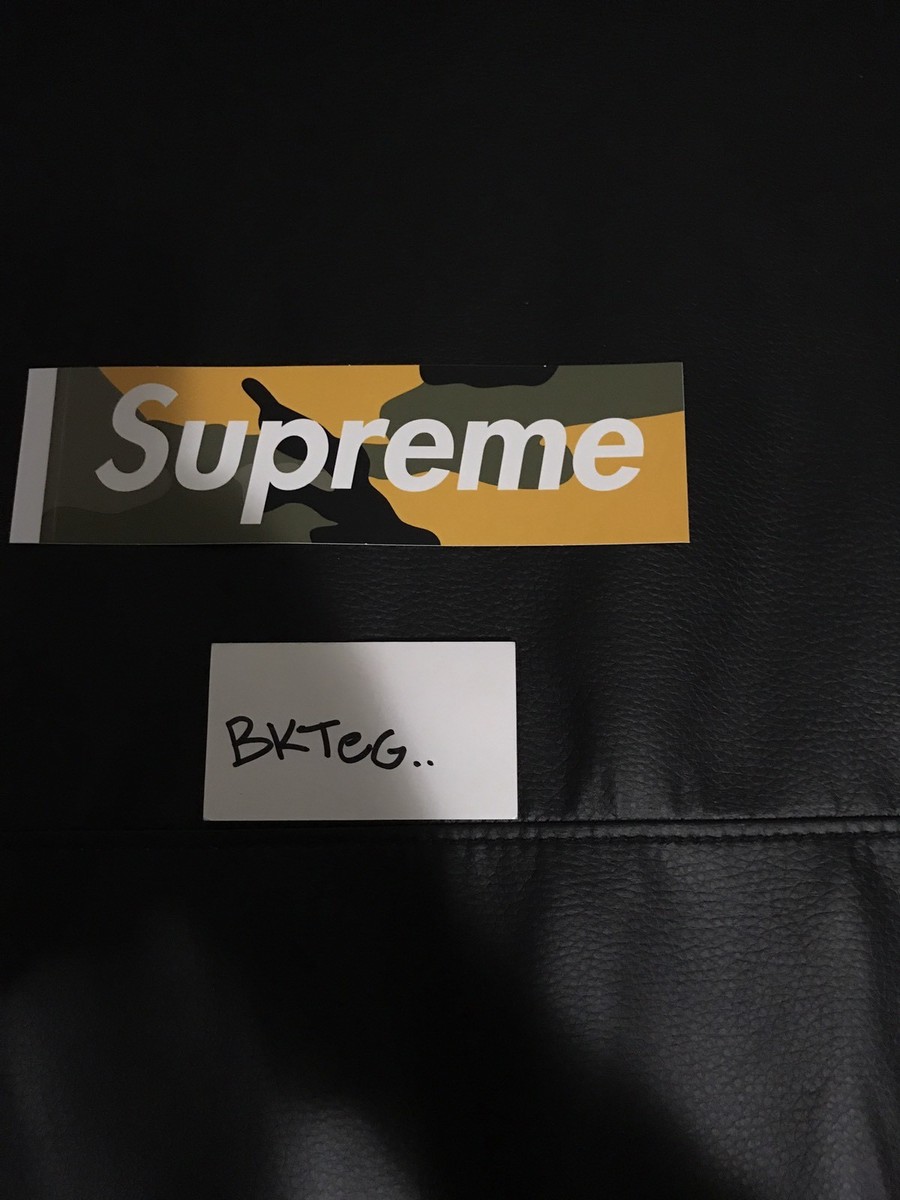 Supreme Brooklyn Camo Box Logo Sticker | eBay