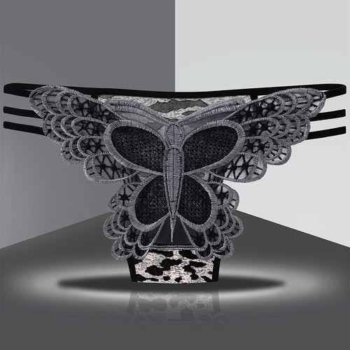 T-Pants Panties Embroidery Lace Fashion Thong Underwear Lingerie Hollow String ⊙ - Picture 18 of 25