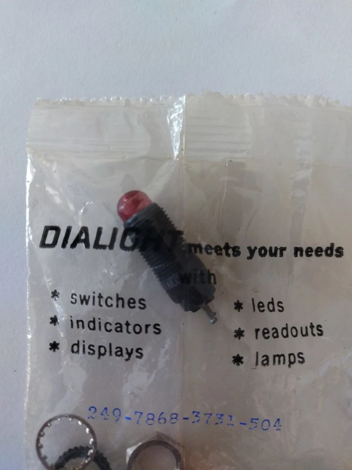 DIALIGHT 249-7868-3731-504 NEW IN BOX Red Dome Top - Image 2 of 2