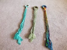 Collectible Beautiful Handmade Hanging Wall Set 3 BOHO Yarn Wrapped Braided