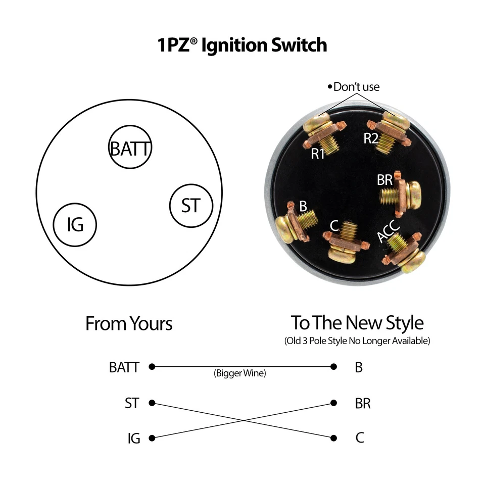 Ignition Starter Key Switch John Deere 650 750 850 950 1050 Yanmar 0808610000 - Image 4 of 4