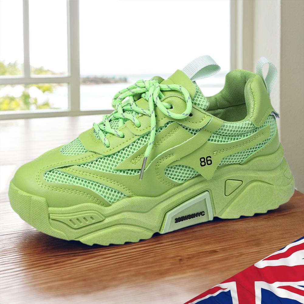 SAOLA Sneakers donna grosse in rete scarpe sportive traspiranti stringate per allenamento fitness