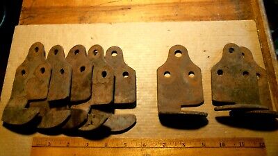 Buy 8 Heavy Duty 1/4 Steel Barn Door Gate Latch Plates Antique Vintage Old Hardware