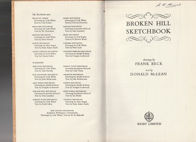 BROKEN HILL SKETCHBOOK , FRANK BECK & DONALD MCLEAN