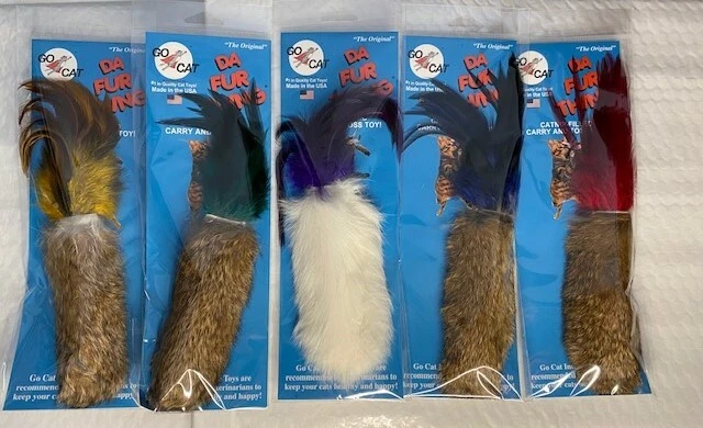 GO CAT DA FUR THING GO CAT INTERACTIVE TOYS CAT NIP KITTEN PLAY COUNT OF 5