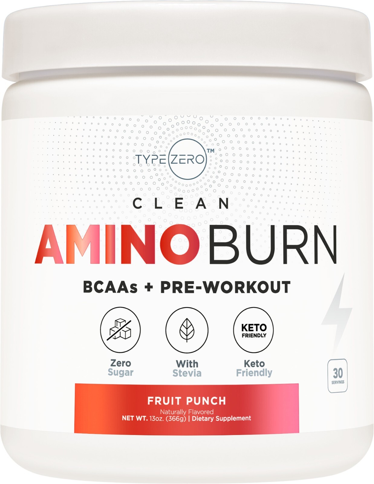 Type Zero AminoBurn натуральный предтренировочный комплекс BCAA фруктовый пунш 30 порций 4790₽