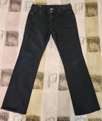 Lucky Brand Women Jeans Regular Inseam Black Denim Size 10 - Main Image