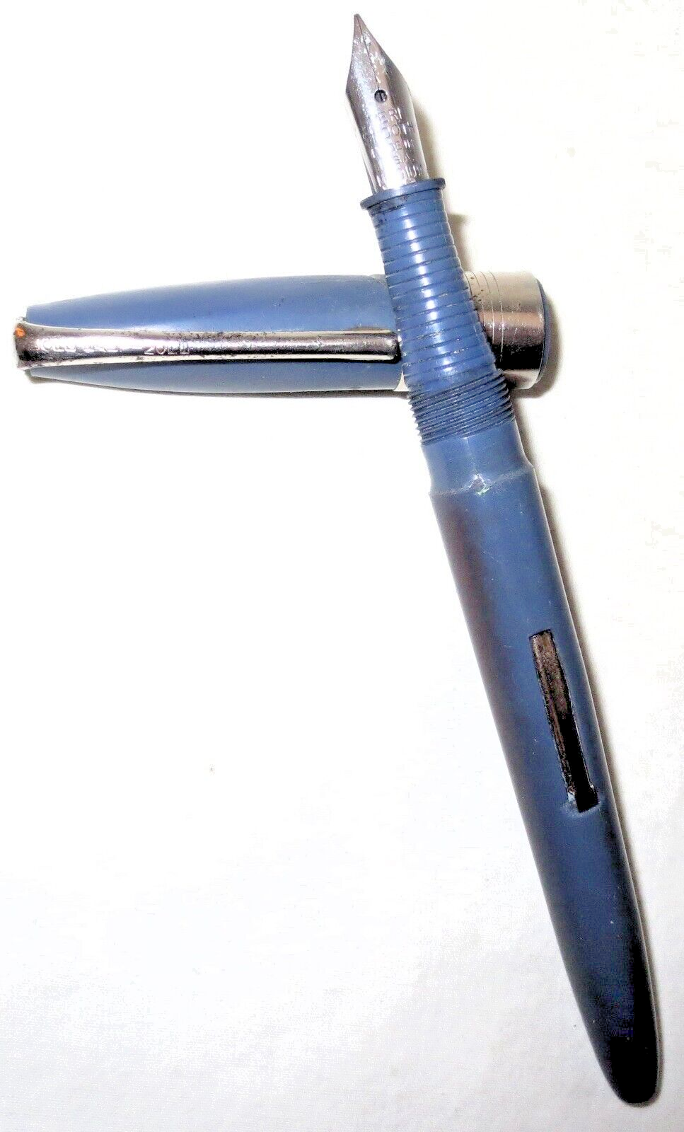 Lord Baltimore Blue Fountain Pen w/ Veri Smooth Medium Nib Vintage Rexall