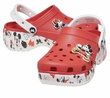 NWT Crocs Disney Mickey Platform Clog Women's Size 8 Clogs Shoe 208885-8C1 BH