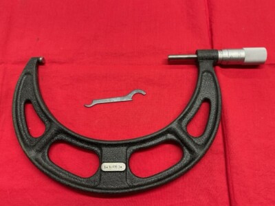 Starrett 436XP-7 Outside Micrometer, Carbide, Plain  IN STOCK