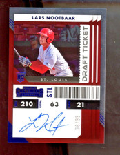 2022 Panini Contenders Lars Nootbaar Rookie Auto RED Draft Ticket /99 RC #38