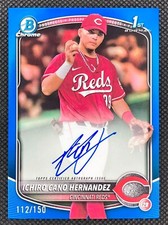 2025 Bowman Ichiro Cano Hernandez Auto /150 True Blue Refractor #CPA-IC