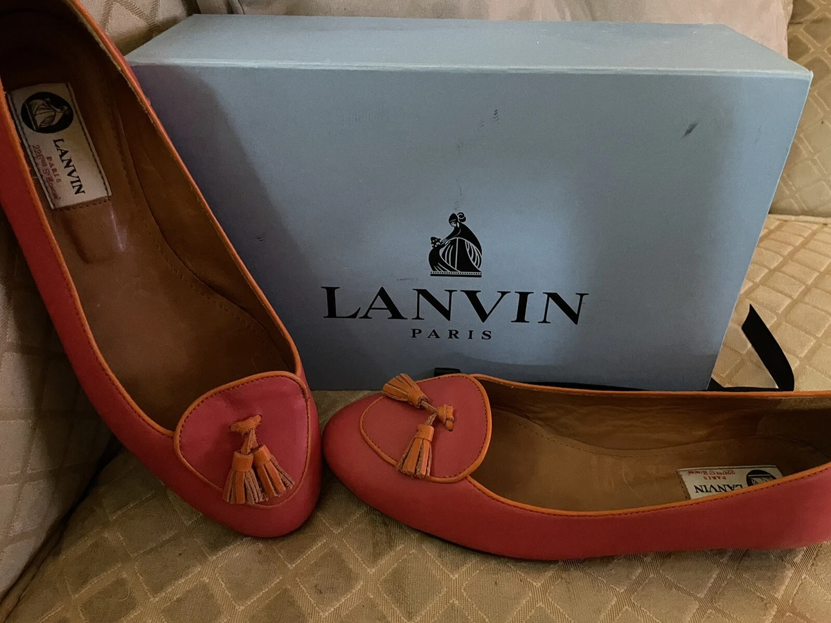 Lanvin Brown Leather Loafers with Tassels Designer × Lanvin × Vintage Vintage Lanvin Pebbled Brown  main image 3