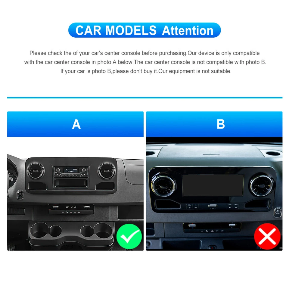 For 2018-2022 Mercedes-Benz Sprinter Android 15 Radio Stereo GPS Carplay 2+64GB - Image 4 of 4