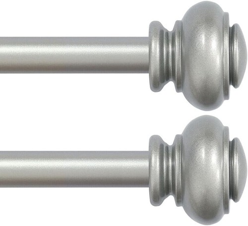 Elegant Wall-Mounted Curtain Rods 2 Pack - Supports Heavy Curtains Up to 40 lbs - Picture 3 of 9