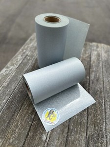 50 Yard ROLL Glitter FLAKE Iron-On HTV Heat Transfer Vinyl HTV Silver 12" Wide