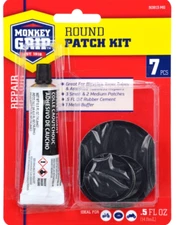 Monkey Grip Rubber Tire Repair Kit 5 Patches Rubber Cement Buffer Small 90813-MG
