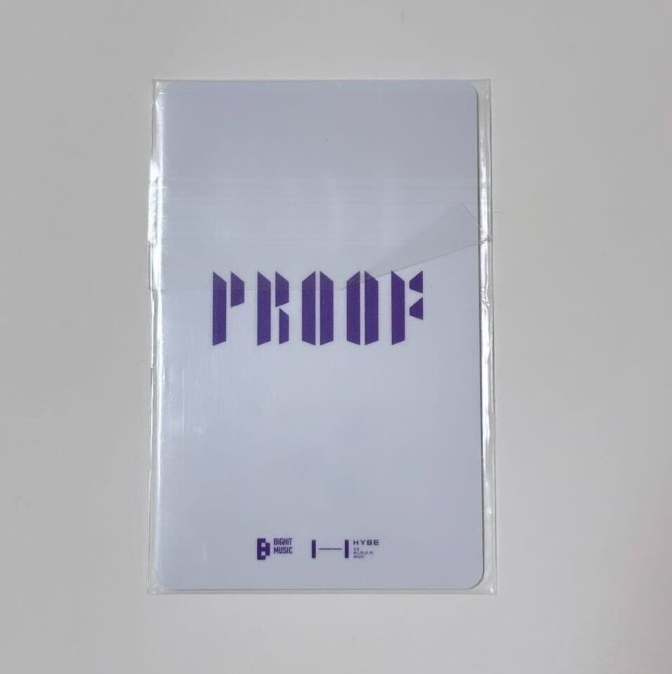 BTS JUNGKOOK Proof Collector's Edition JPFC Official Photocard
