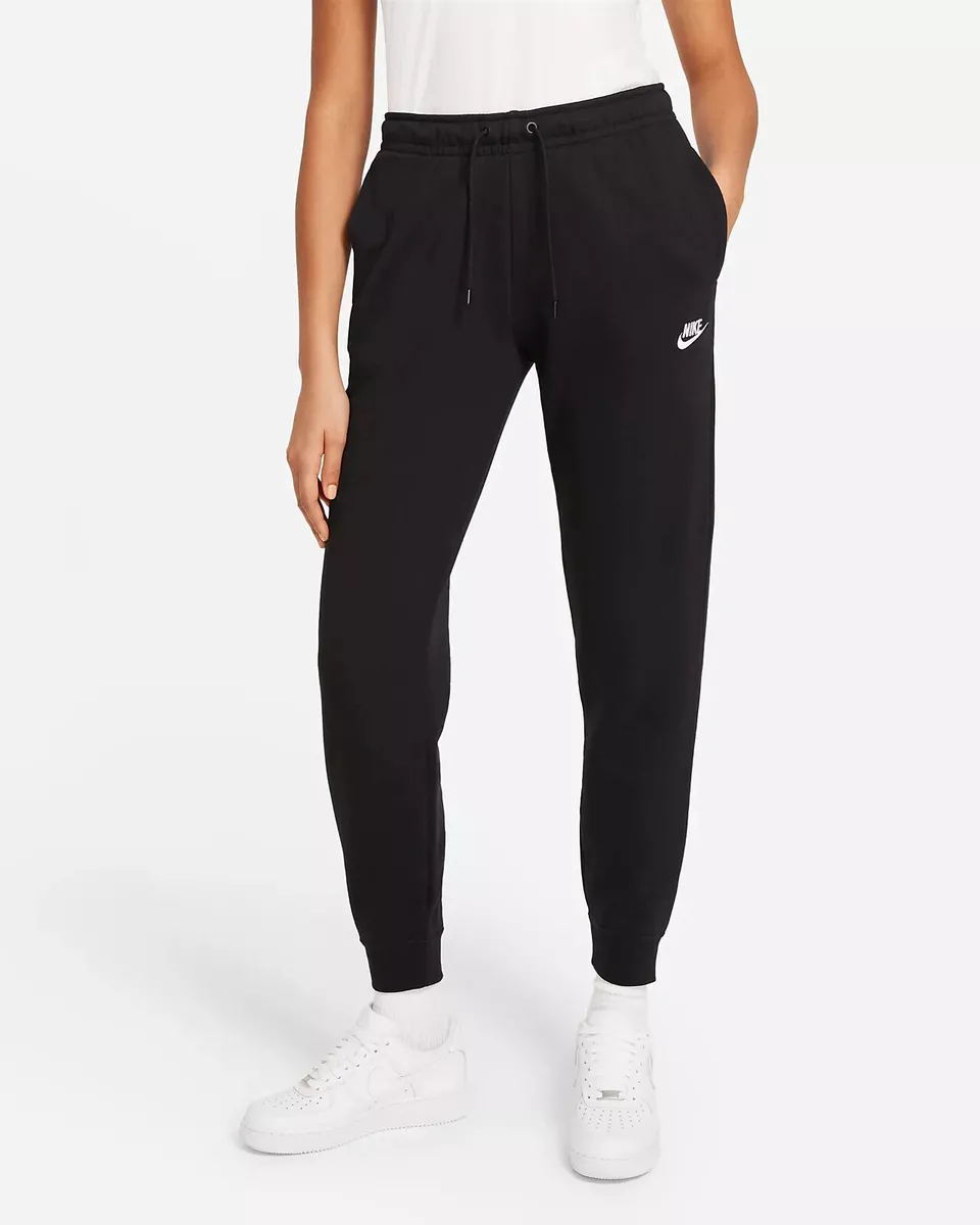 Nike Essential Fleece Jogger Sweatpants Womens Small Black BV4095-010 NEW |  eBay