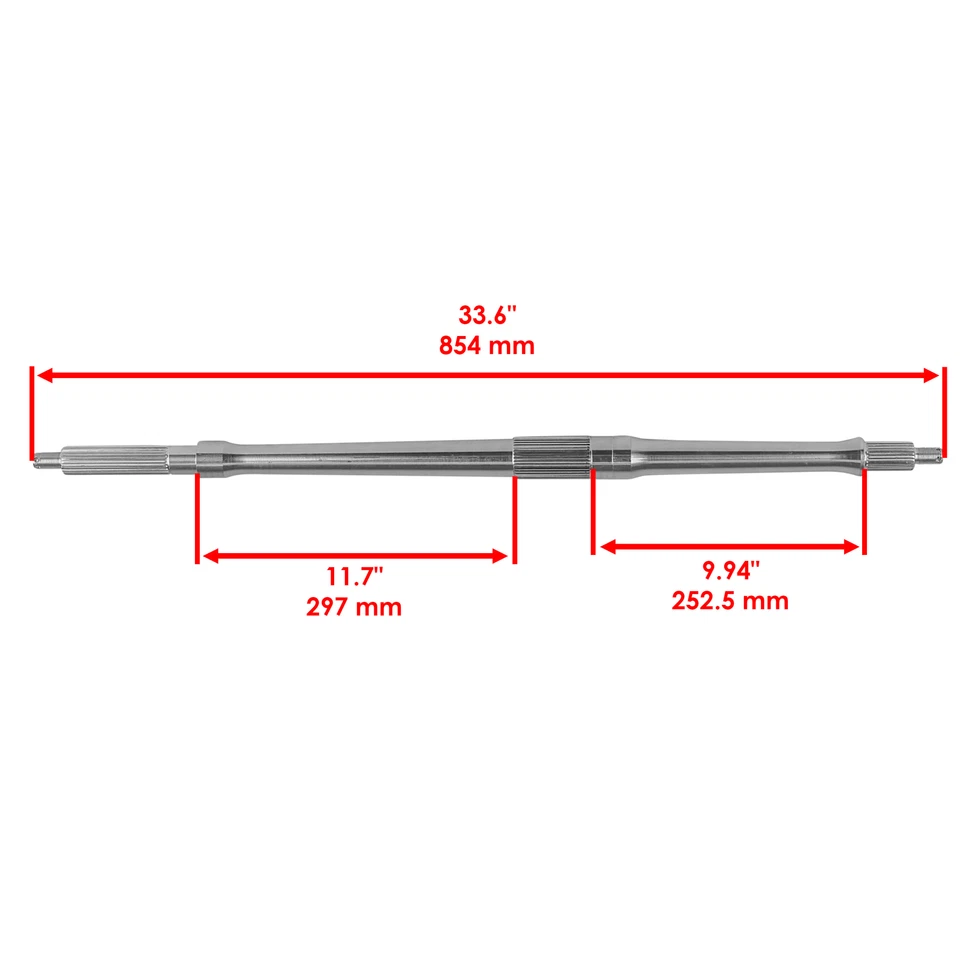 Rear Axle Shaft for Yamaha Wolverine 350 YFM350FX YFM 350Fx 4X4 1996-2005 - Image 2 of 4