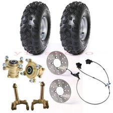 4 Stud Front Steering Spindle Wheel Hub 8''Tire Brake Caliper for ATV Quad Mower