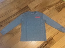 UNDER ARMOUR BOYS BLUE L/S LOGO TEE SHIRT SIZE M EXCELLENT COND LD9