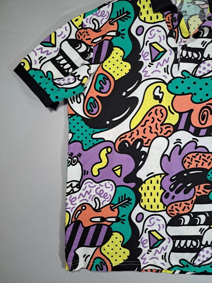 Camisa Polo Rara Staple X Steve Harrington Para Hombre Talla Mediana Manga Corta Artista Foto 3 de 4