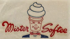 Original Vintage Mister Softee Conehead Iron On Transfer