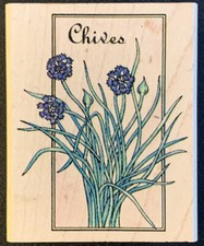 Rubber Stampede Chives Rubber Stamp