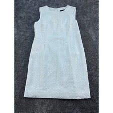 Tahari Arthur Levine Womens Solid Sheath Dress, Off-White, 12P Small stain pics