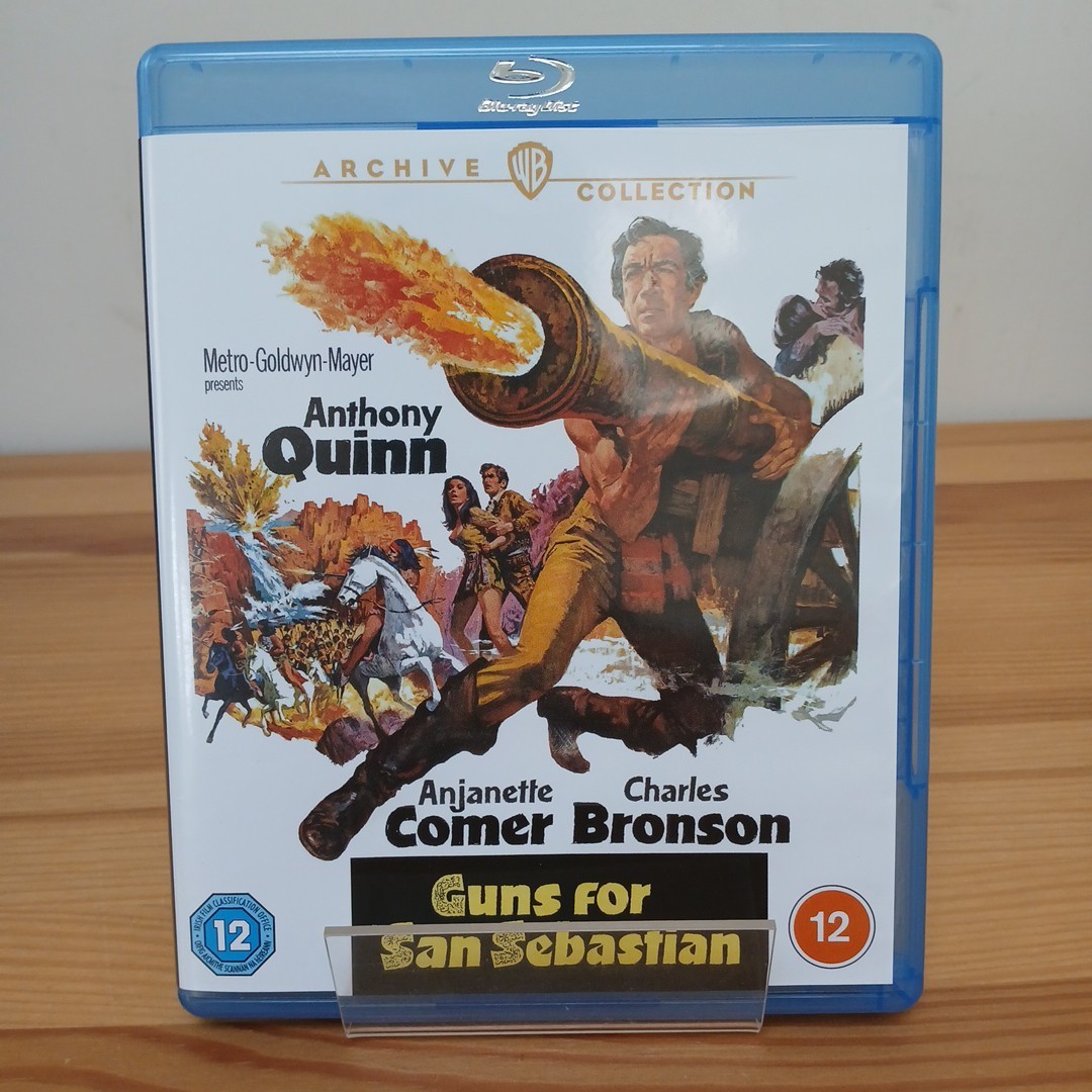 Guns for San Sebastian Blu-Ray Anthony Quinn VGC UK Release Fast Post
