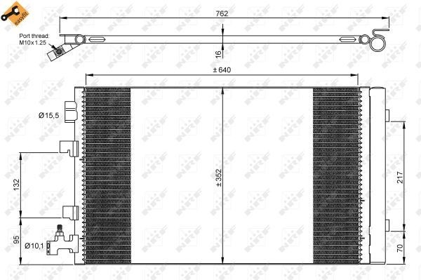 Fits NRF 35932 Condenser, air conditioning  ⭐UK Stock⭐