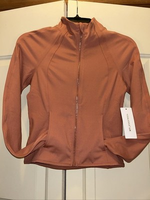 Yogalicious Lux Women s Jacket XS Ultra Light Full Zip Gym Workout Wear Shirt