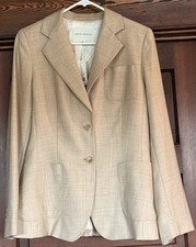 NEW Banana Republic 198 Navy Beige Wool Blazer Size 8 Classic Lined Womens