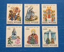 Vatican City Stamps, Scott 807-812 Complete Set MNH