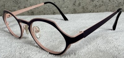 Dutch design by Roger Round Purple Pink DIANA Col. 4 Eyeglasses Frames 45-20