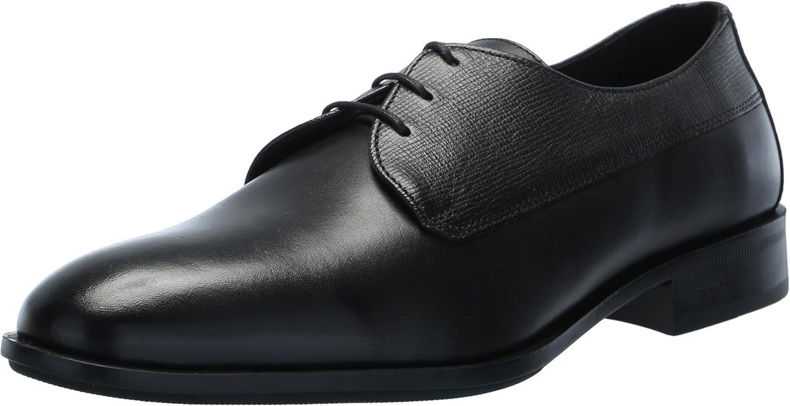 SAOLA BOSS scarpa elegante uomo Colby pelle mista stringata derby Oxford
