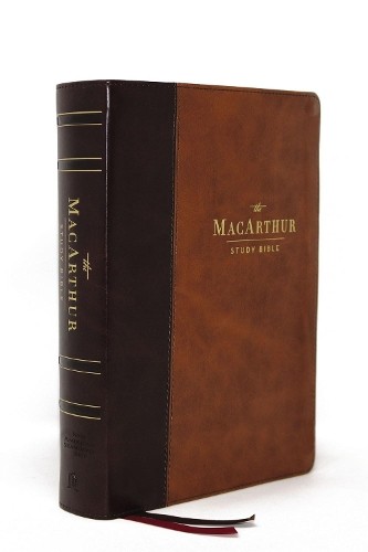 NASB, MacArthur Study Bible, Brown Leathersoft, Thumb Indexed... - 9780785230328