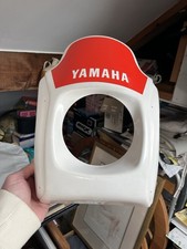 Carena/plastica naso anteriore Yamaha DT 50 Paris Dakar NOS bianco e rosso 