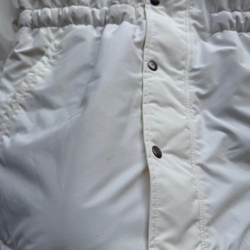 Patagonia Girls XL 14 Fleece Lined Hooded Parka Jacket Cream White Geometric - Bild 6 von 8