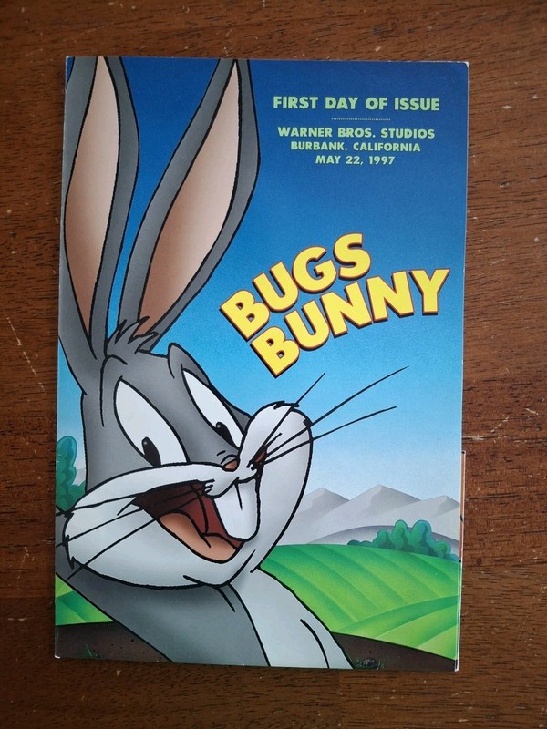USPS First Day Issue Folder #3137-8 C1 Bugs Bunny Warner Bros Burbank 1997